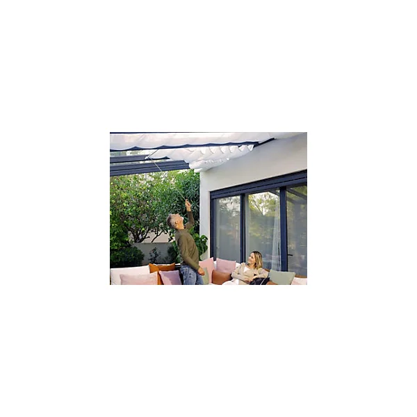 Stores de toit manuel pour pergola Stockholm Canopia 3.4 x 5.2m