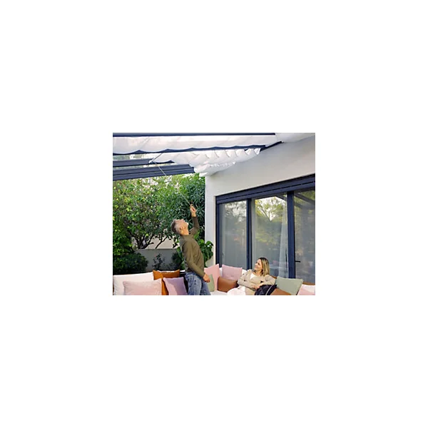 Stores de toit manuel pour pergola Stockholm Canopia 3.4 x 7.4m