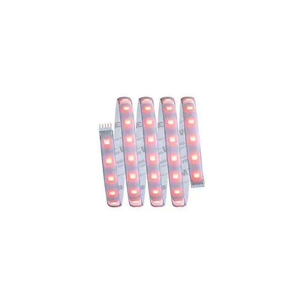 Strip LED intégré dimmable autocollant MaxLED 500 Paulmann 16W 600lm Argent mat blanc chaud L.1,5m x H.0,3 x P.0,3cm