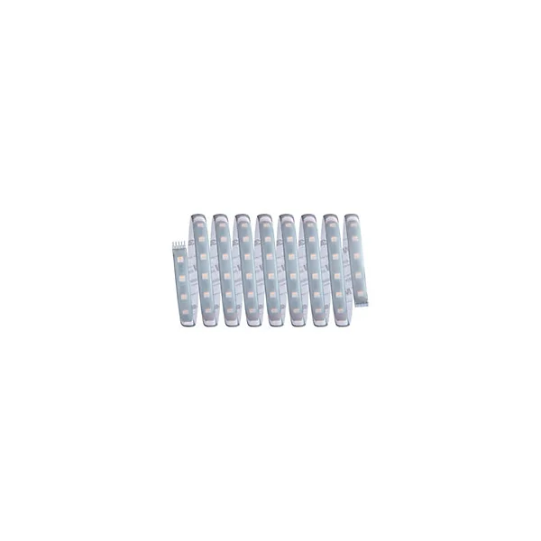 Strip LED intégré dimmable autocollant MaxLED 500 Paulmann 29W 1200lm Argent mat blanc chaud L. 3m x H.0,3 x P.0,3cm