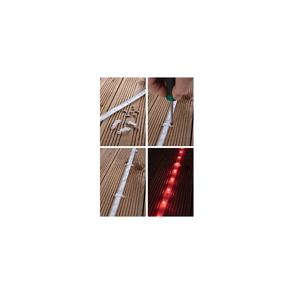 Strip LED intégré dimmable autocollant SimpLED Paulmann 11W 117lm transparent mat L.3m x H.0,3 x P.0,3cm
