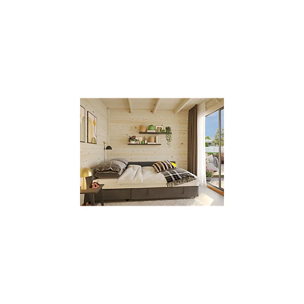 Studio de jardin bois White Wood Lydia Ep.28 mm 11,5 m²