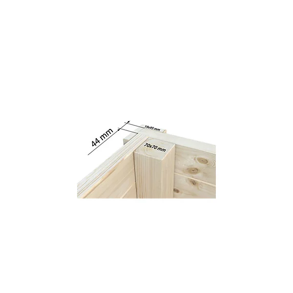 Studio de jardin Palmako Andréa bois et double vitrage Slide+ surface extérieure totale 11,7m²