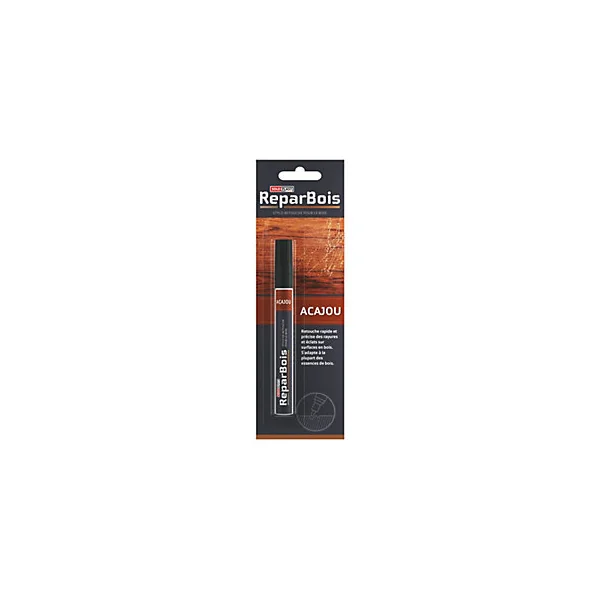 Stylo retouche bois Retouchtout coloris acajou 4ml Soloplast