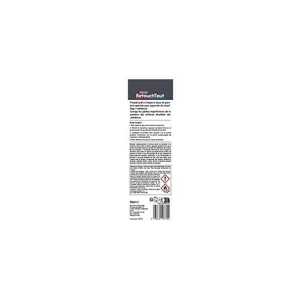 Stylo retouche radiateurs Retouchtout coloris blanc 10ml Soloplast