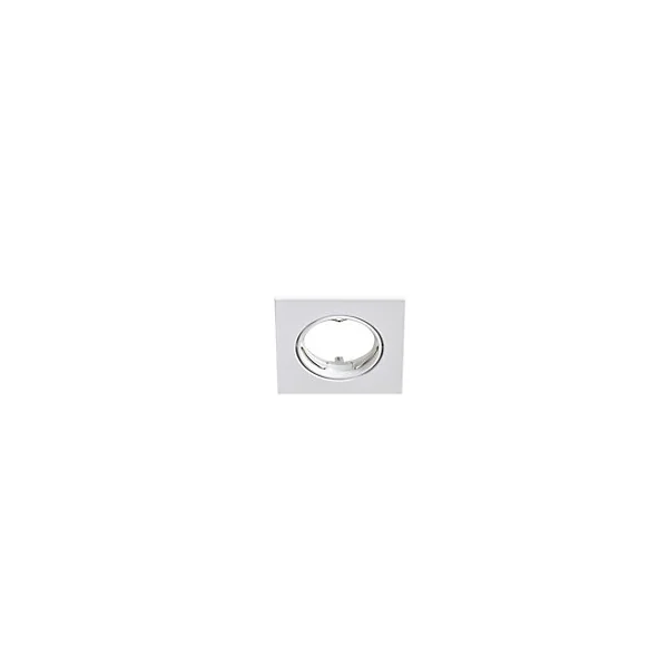 Support carré pour spot encastrable Ares IP20 ⌀8,5xH.2,8cm métal blanc GoodHome