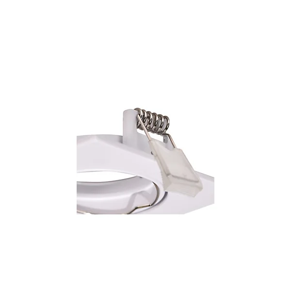 Support carré pour spot encastrable Ares IP20 ⌀8,5xH.2,8cm métal blanc GoodHome