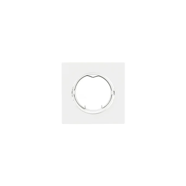 Support carré pour spot encastrable LED Colours Ares métal blanc Ø8,5 cm