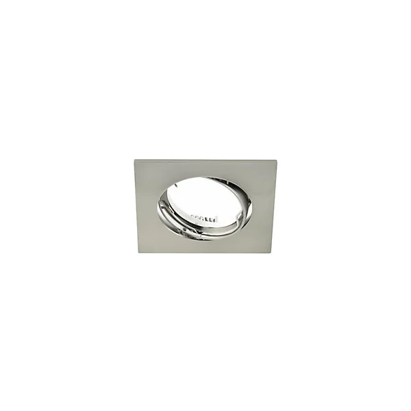Support carré pour spot encastrable LED Colours Ares métal chromé brossé Ø8,5 cm