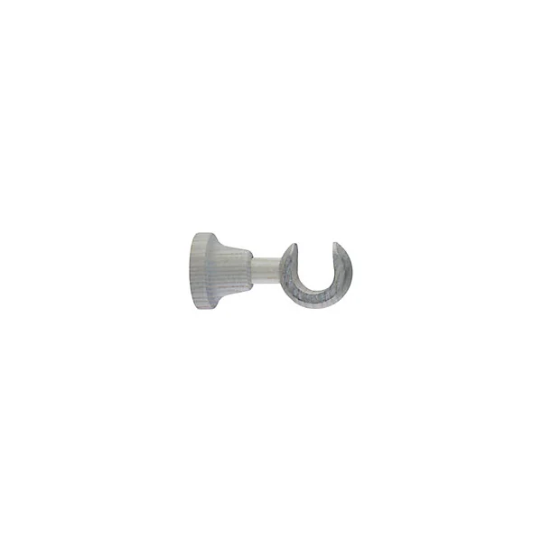 Support court pour barre à rideau GoodHome 28 mm Chalki blanc