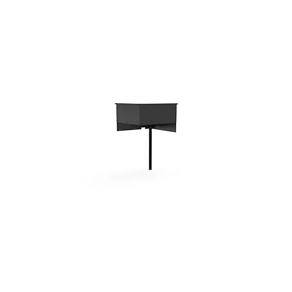 Support d'angle fermé en acier noir pour cuisine extérieure Forge Adour