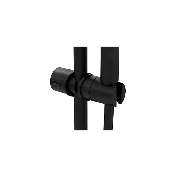 Support de douchette pour barre de douche, noir, GoodHome