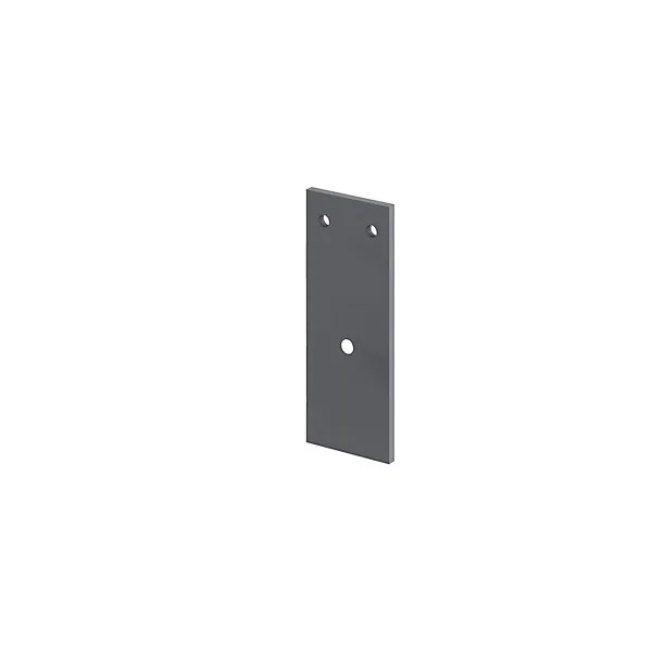 Support de fixation droit pour joue de rail gris Caraway Innovo GoodHome vendu par 2