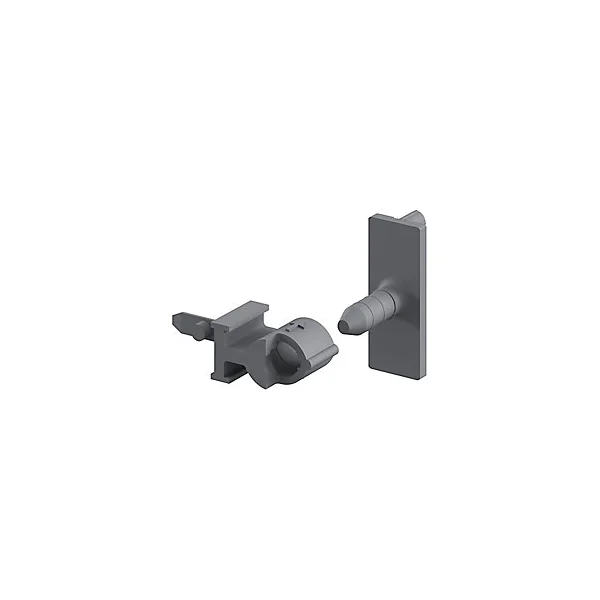 Support de fixation pour rail gris Caraway Innovo GoodHome vendu par 2