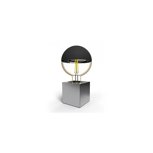 Support de lampe de table Holder argenté E27 40W IP44 H.8,5cm Calex