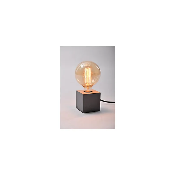 Support de lampe à poser Qausuit E27 IP20 gris foncé