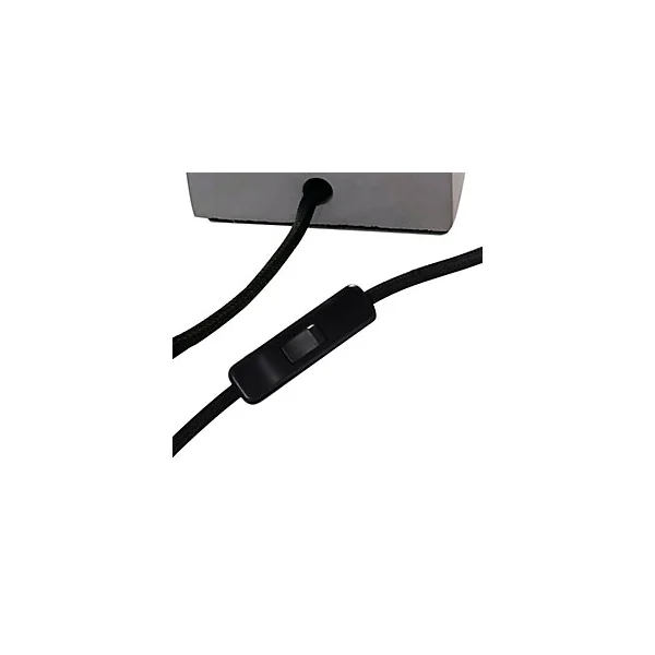 Support de lampe à poser Qausuit E27 IP20 gris foncé
