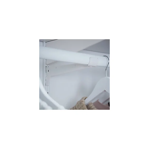 Support de penderie simple perforation blanc Form compatible Lony Twinny et Poppit