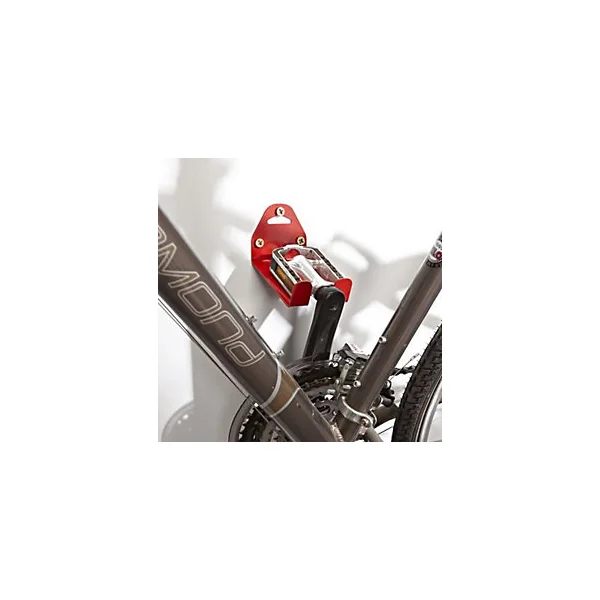 Support de rangement à vélo Mottez L. 8 cm x P. 13,8 cm fixation par la pédale