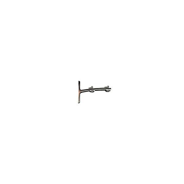 Support double pour rail à rideau GoodHome 12 cm Athens gris