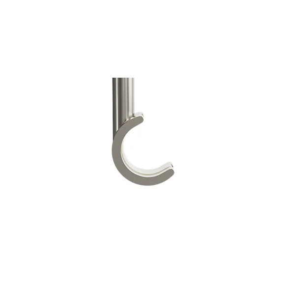 Support double tringle à rideau à percer Athens métal gris chromé Ø19mm GoodHome