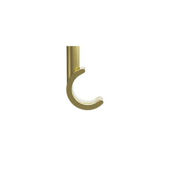 Support double tringle à rideau à percer Elasa métal doré Ø19mm GoodHome