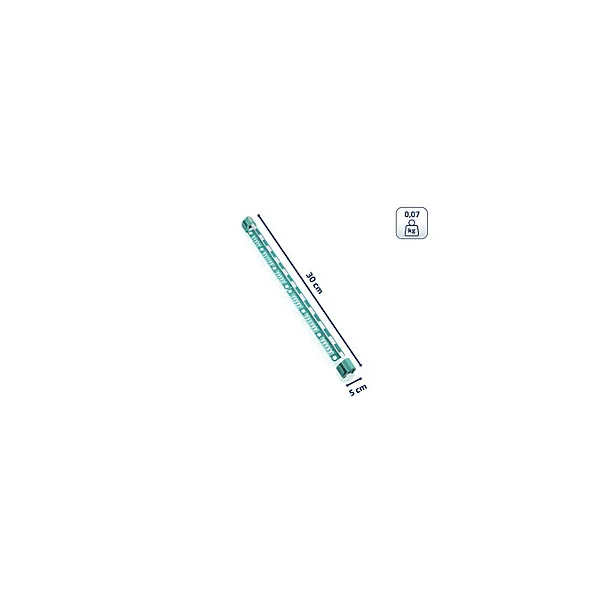 Support Easyclip pour 38 petites pièces avec 8 oeillets pour cintres, bleu turquoise, pour séchoir parapluie extérieur Linomatic Leifheit