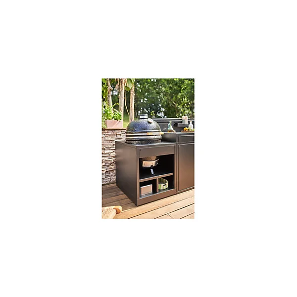 Support en acier noir pour barbecue Kamado Forge Adour