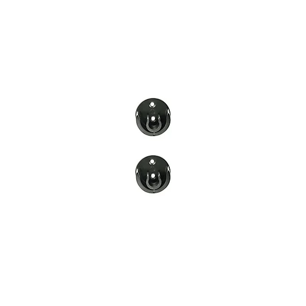 Support encastré pour barre à rideau GoodHome 19 mm Araxos noir