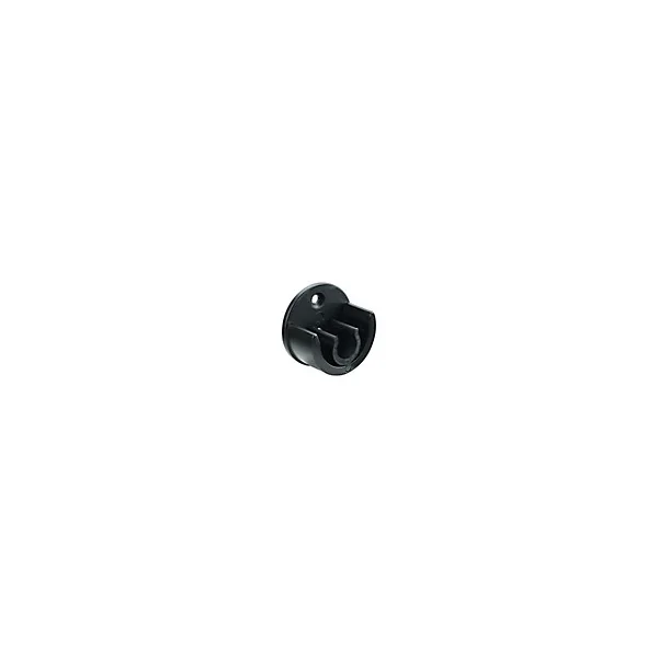 Support encastré pour barre à rideau GoodHome 19 mm Araxos noir
