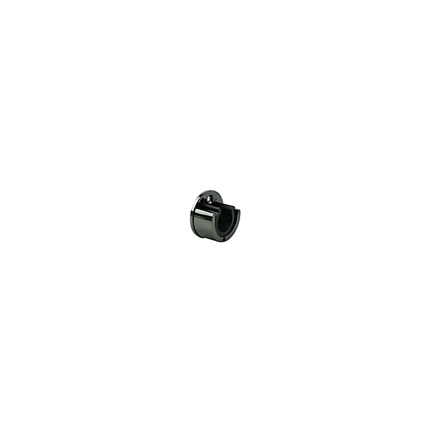 Support encastré pour barre à rideau GoodHome 28 mm Kimlos noir