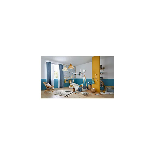 Support encastré pour barre à rideau GoodHome 28 mm Symi naturel