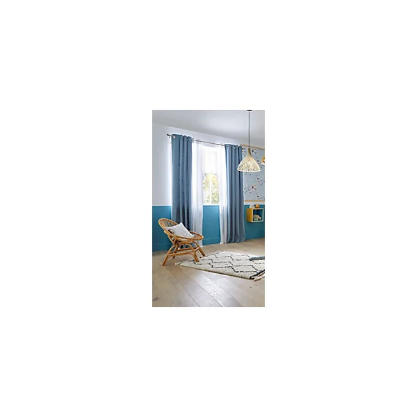 Support encastré pour barre à rideau GoodHome 28 mm Symi naturel