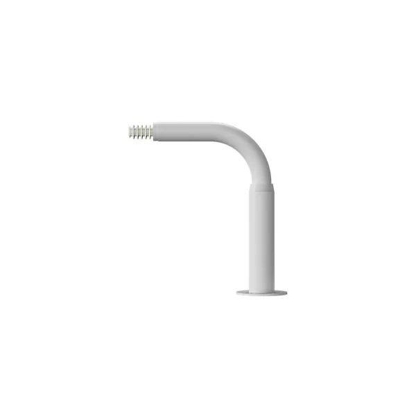 Support extensible coudé tringle à rideau Anafi métal blanc Ø19mm GoodHome