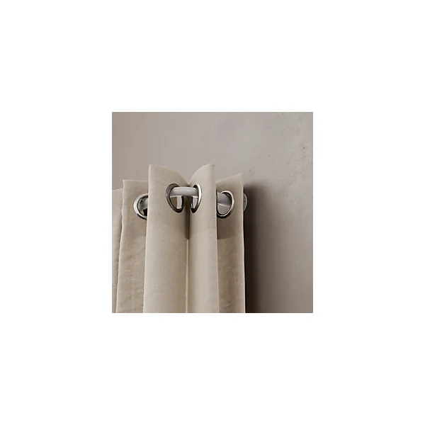 Support extensible coudé tringle à rideau Anafi métal blanc Ø19mm GoodHome