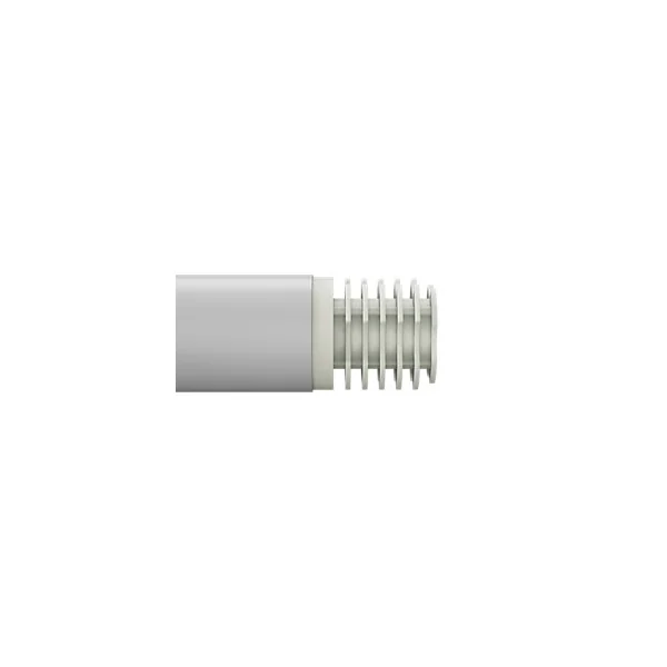 Support extensible coudé tringle à rideau Anafi métal blanc Ø28mm GoodHome