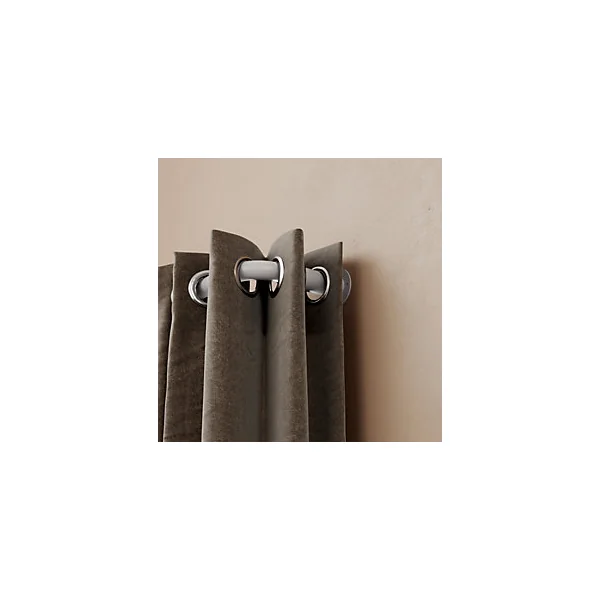 Support extensible coudé tringle à rideau Anafi métal blanc Ø28mm GoodHome