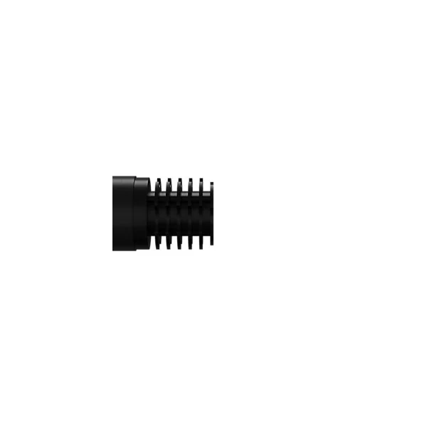 Support extensible coudé tringle à rideau Araxos métal noir Ø28mm GoodHome