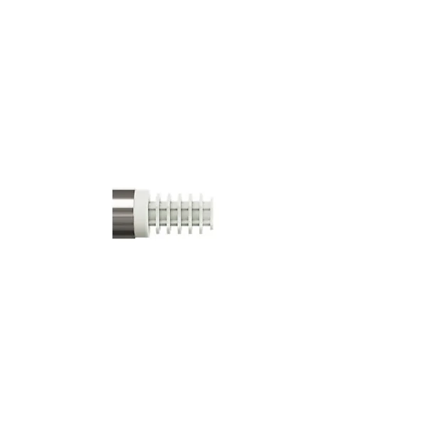 Support extensible coudé tringle à rideau Athens métal gris chromé Ø19mm GoodHome