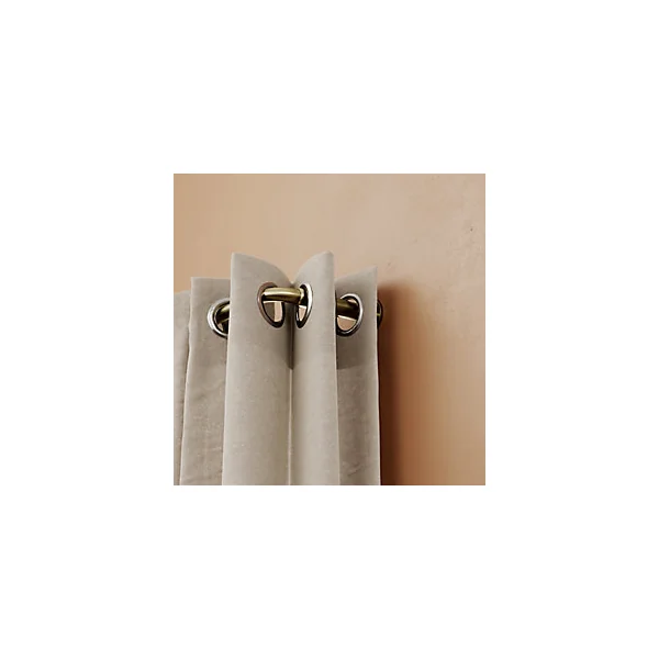 Support extensible coudé tringle à rideau Elasa métal doré Ø19mm GoodHome