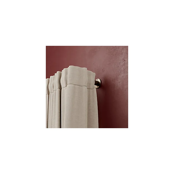 Support extensible coudé tringle à rideau Kozani métal marron Ø19mm GoodHome