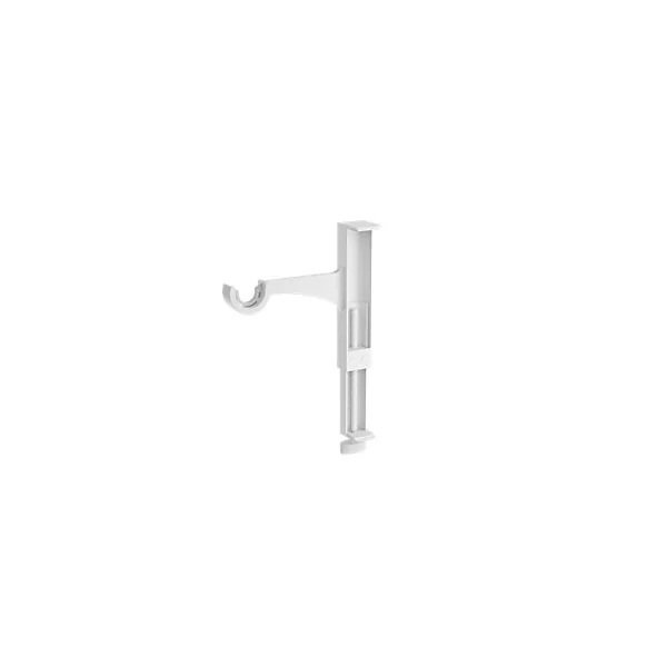 Support extensible sans perçage pour tringle à rideaux Anafi blanc Ø19/28 cm L.17 x l.3,5 x H.14,5 cm GoodHome