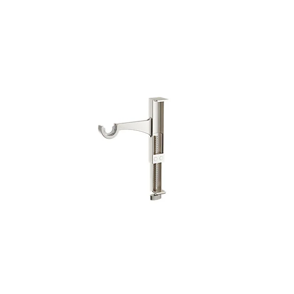 Support extensible sans perçage pour tringle à rideaux Athens gris chromé Ø19/28 cm L.17 x l.3,5 x H.14,5 cm GoodHome