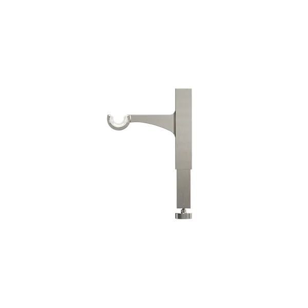 Support extensible sans perçage pour tringle à rideaux Athens gris chromé Ø19/28 cm L.17 x l.3,5 x H.14,5 cm GoodHome