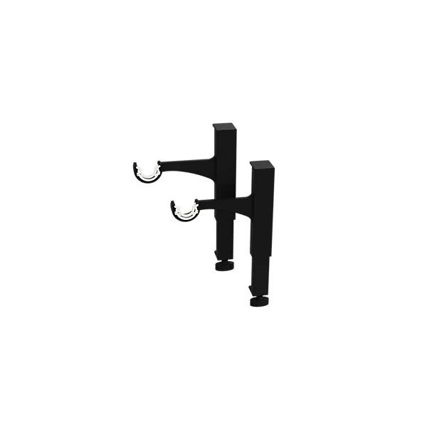 Support extensible sans perçage pour tringle à rideaux Axaros noir Ø19/28 cmL.17 x l.3,5 x H.14,5 cm GoodHome