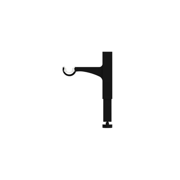 Support extensible sans perçage pour tringle à rideaux Axaros noir Ø19/28 cmL.17 x l.3,5 x H.14,5 cm GoodHome