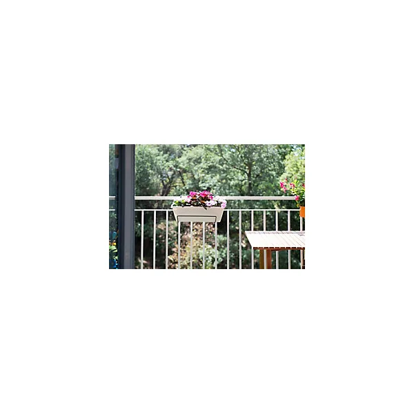 Support jardinière à crochet rond en acier noir 19 x 35 cm Louis moulin