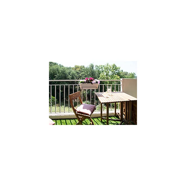 Support jardinière à crochet rond en acier noir 19 x 35 cm Louis moulin