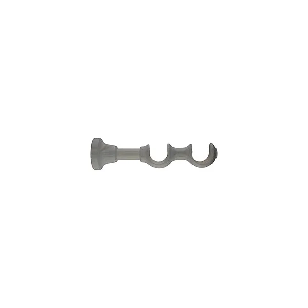 Support long pour barre à rideau double GoodHome 28 mm Chalki blanc