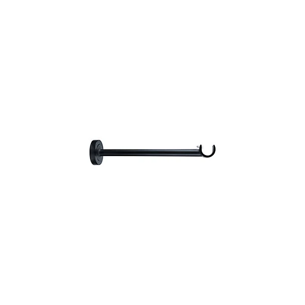 Support long pour barre à rideau GoodHome 19 mm Araxos noir